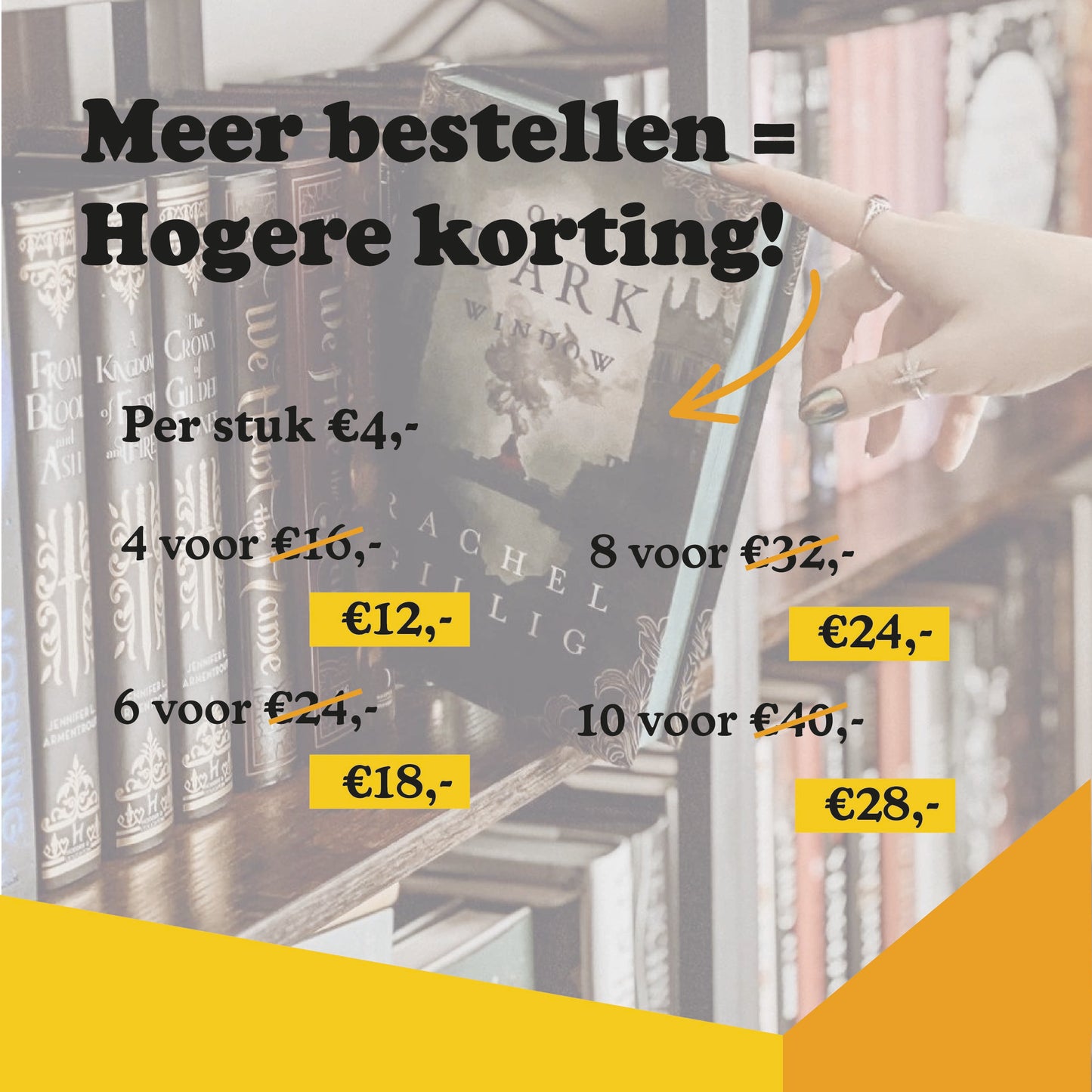 Boeken kast labels
