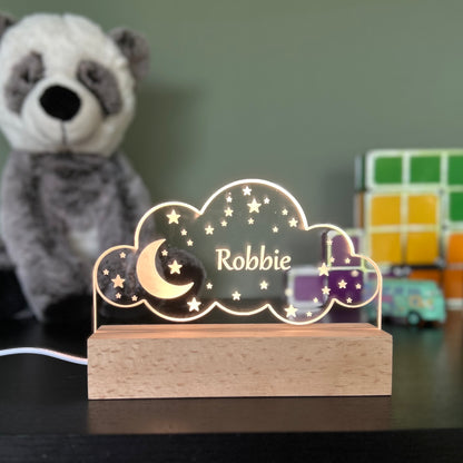 Kinderlamp - Wolkje met naam