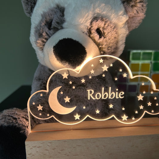 Kinderlamp - Wolkje met naam