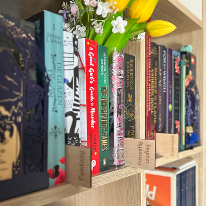 Boeken kast labels