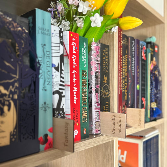 Boeken kast labels