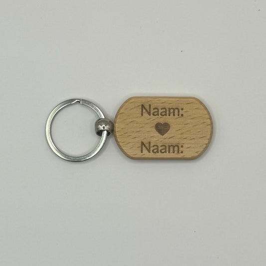 Houten Sleutelhanger ❤