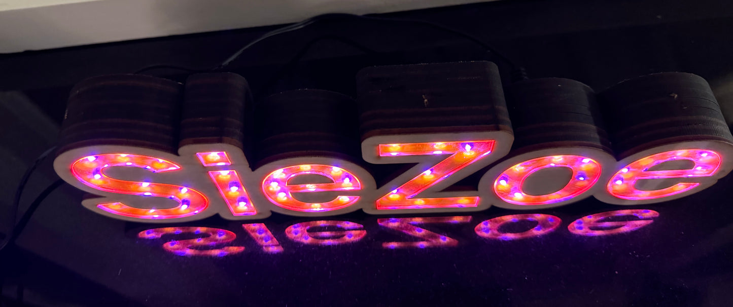 Led naambord