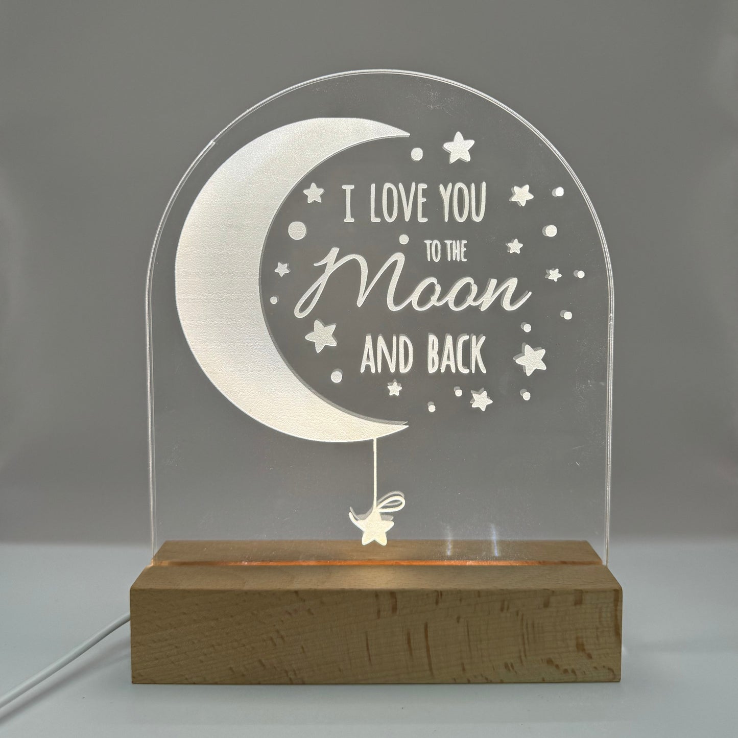 I LOVE YOU TO THE MOON AND BACK - Ledlamp