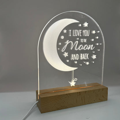 I LOVE YOU TO THE MOON AND BACK - Ledlamp