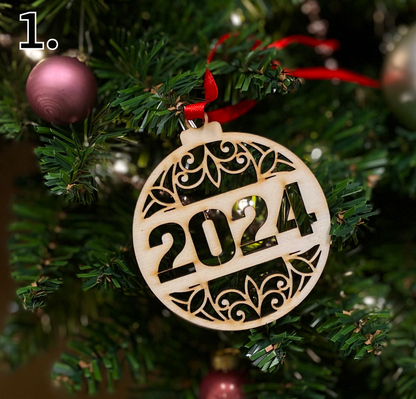 Luxe kerstbal met Naam